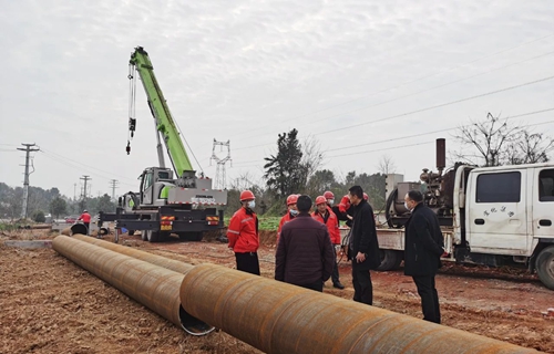 化機(jī)公司華潤(rùn)供熱蒸汽管道工程項(xiàng)目開(kāi)工！(圖1)